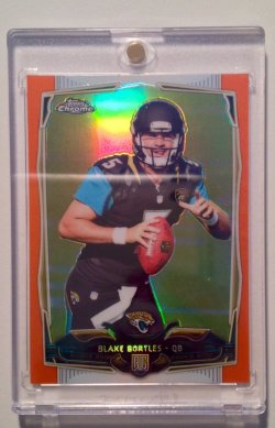 2014  Chrome Blake Bortles ROOKIE ORANGE Refractor