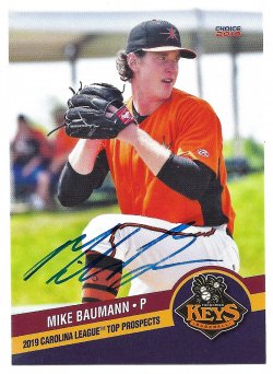 2019  Carolina League AS TTM Mike Baumann 1/3/26