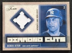 2004 Flair Diamond Cuts Andy Pettitte Game Used Jersey Relic Green