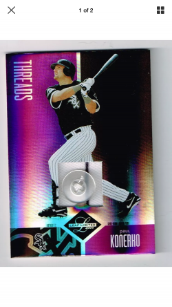 2004 Leaf Limited Paul Konerko Game Used Button