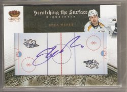 2010 Panini Crown Royale  Shea Weber Scratching the surface auto
