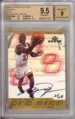 2000-01 Upper Deck MVP Prosign Gold Michael Jordan