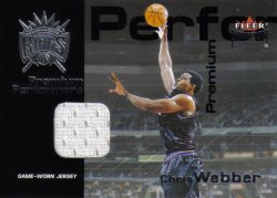 2001-02 Fleer Premium Solid Performers Premium Jerseys Chris Webber