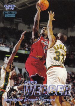 1997-98 Fleer Tiffany Collection Chris Webber