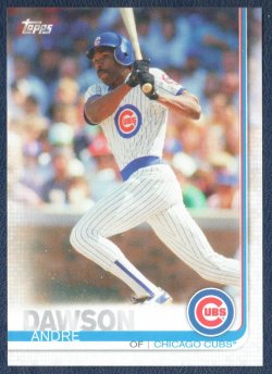 2020 Topps Cubs Season Ticket Holders Andre Dawson