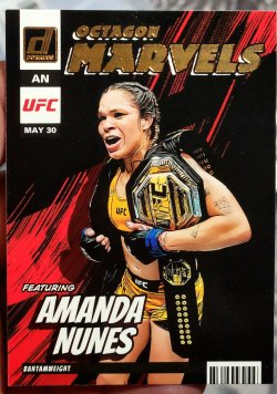 2023 Donruss UFC MMA Amanda Nunez Octagon Marvels