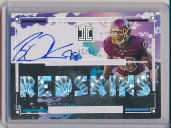    Brian Orakpo 2025 Panini Impeccable Impeccable Team Names Autographs /99