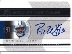 2004 Upper Deck SP Authentic Signs of the Times Autographs Roy Williams