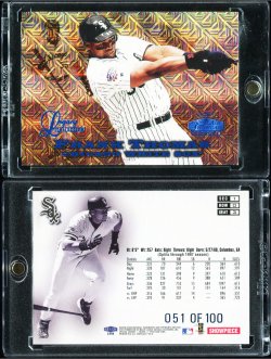 1998 Fleer Flair Showcase Legacy Collection Row 0 Bankruptcy Frank Thomas