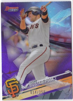 2017  Bowmans Best Buster Posey Purple Ref /250