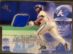 2001 Fleer e-x andruw jones wall of fame relic