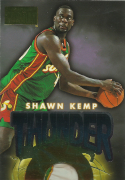 1996 Fleer Skybox Premium Shawn Kemp/Gary Payton Thunder & Lightning