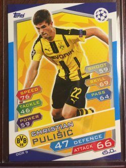 2016 Topps Match Attax Champions League #DOR9 Christian Pulisic