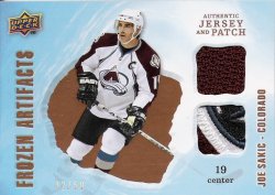 2008-2009 Upper Deck Artifacts Joe Sakic Jersey/Patch