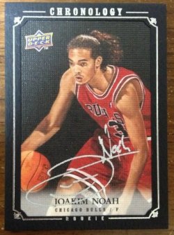 2007 Upper Deck Chronology Joakim Noah Rookie Chronology Auto