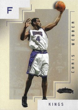 2001-02 Fleer Showcase Legacy Collection Chris Webber #ed 26/50