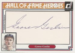 2015  Custom Hall of Fame Heroes Autographs Goose Goslin