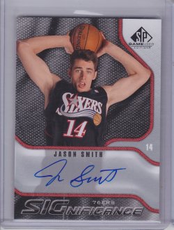 2009-10 Upper Deck SP Game Used Jason Smith SIGnificance