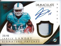 2014 Panini Immaculate Collection Rookie Signature Patches Jarvis Landry