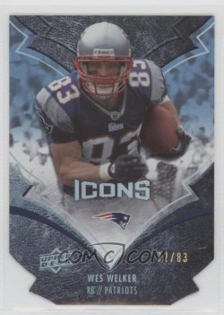    2008 Blue Die Cut Welker /83