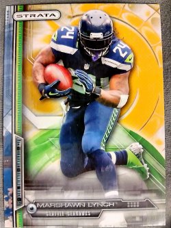 2014 Topps Strata Marshawn Lynch Gold Parallel