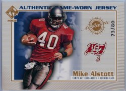 2002  Private Stock Game Worn Jerseys Logos Mike Alstott
