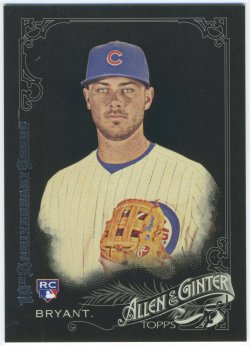 2015 Topps Allen & Ginter X Kris Bryant