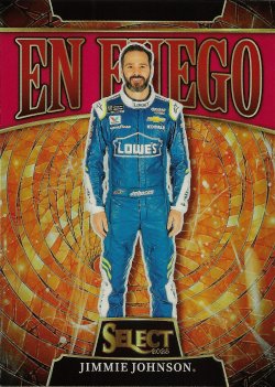 2025 Panini select Racing En Fuego Red Prizm Jimmie Johnson