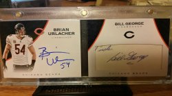 2016 Panini Limited  Brian Urlacher / Bill George dual booklet auto 1/1