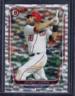 2014 Bowman  Jayson Werth Silver Ice Refractor
