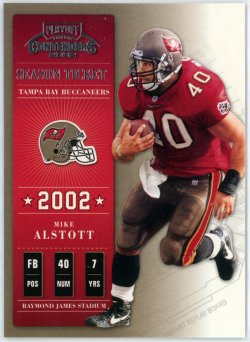 2002 Playoff Contenders Samples Mike Alstott