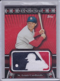 2010 Topps Manufactured Logoman Patch Stan Musial