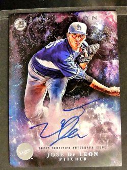 2016 Bowman Inception Jose De Leon Prospect Autograph