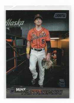 2023 Topps Stadium Club Black Foil Mike Yastrzemski