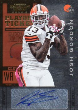 2012 Panini Playoff Contenders Playoff Ticket Josh Gordon