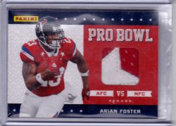 2011 Panini  Arian Foster Pro Bowl Jersey Patch