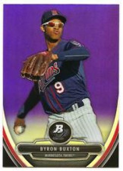    Byron Buxton Purple Refractor Parallel RC # BPCP19 *00001