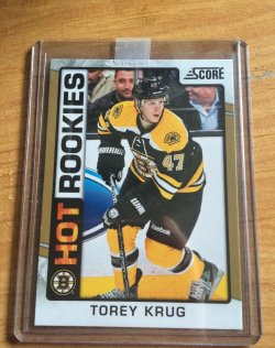 2012 Score  Torey Krug Hot Rookies