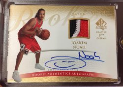 2007 Upper Deck SP Authentic  Joakim Noah RPA