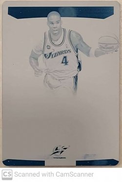    2017-18 Panini National Treasures Signatures Non Auto Cyan Press Plate #SAJM #d 1/1