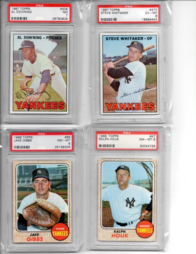 1968 Topps Baseball Card Yankees #47 Ralph Houk