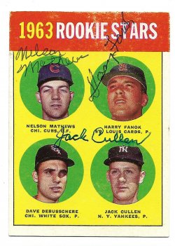 1963 Topps  TTM Jack Cullen 2/14/26