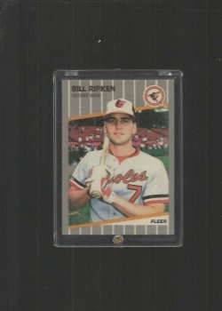 1989 Fleer FLEER BILL RIPKEN "FUCK FACE " ERROR CARD