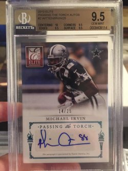 2013 Panini Elite Michael Irvin/Jason Witten PTT Auto/25