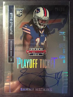 2014 Panini Contenders #237B Sammy Watkins "Playoff Ticket RPS" (71/99)