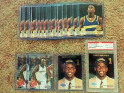 1993-94 Hoops Chris Webber Draft Red./Admirals Choice/Base RCs