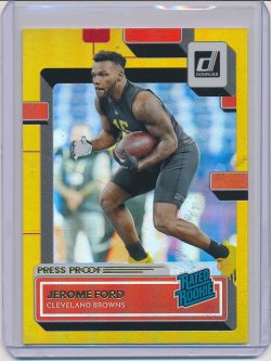    Jerome Ford 2022 Donruss Press Proof Premium RC