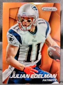 2014 Panini Prizm Julian Edelman Orange Prizm