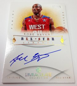 2012-13 Panini Immaculate Kobe Bryant All-Star Auto