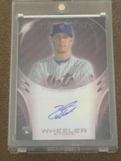 2013 Topps Bowman Sterling Zack Wheeler Rookie Revelations Auto